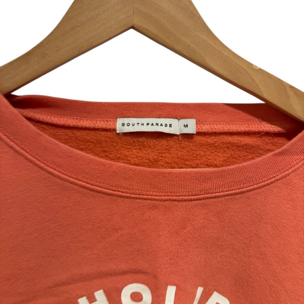 SOUTH PARADE orange ‘on holiday” graphic print sweatshirt - size M - Picture 2 of 3